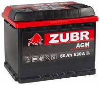 Аккумулятор Zubr AGM (60 Ah) 560 02